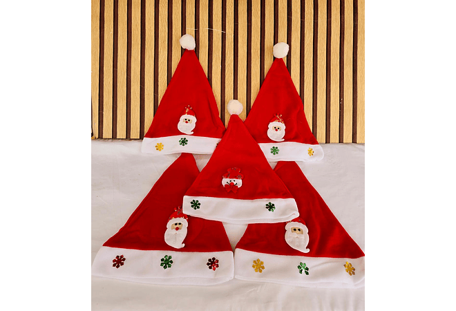 GORRO NAVIDEÑO CON LUZ LED PARA ADULTO MOD# SD-71816
