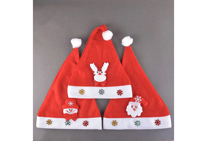 GORRO NAVIDEÑO CON LUZ LED PARA ADULTO MOD# SD-71816