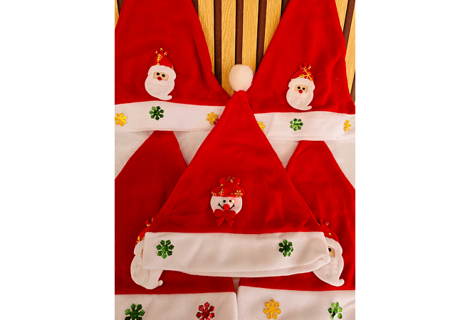GORRO NAVIDEÑO CON LUZ LED PARA ADULTO MOD# SD-71816