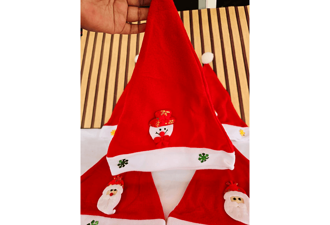 GORRO NAVIDEÑO CON LUZ LED PARA ADULTO MOD# SD-71816