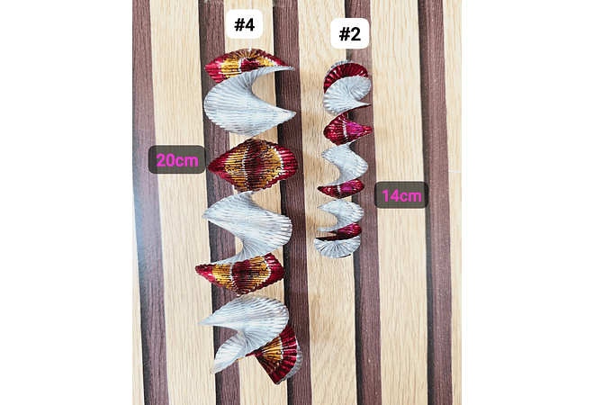 PAQ. DE 100 ESPIRALES/ADORNO NAVIDEÑO