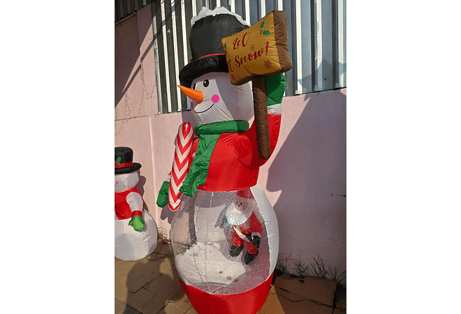 2.20 MTS INFLABLE MUÑECO DE NIEVE DECORADO MOD# SD107-39IK