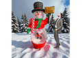 2.20 MTS INFLABLE MUÑECO DE NIEVE DECORADO MOD# SD107-39IK