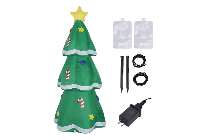 2.40 MTS INFLABLE PINO NAVIDEÑO CON LUZ LED MOD# 391M