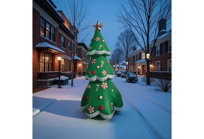 2.40 MTS INFLABLE PINO NAVIDEÑO CON LUZ LED MOD# 391M