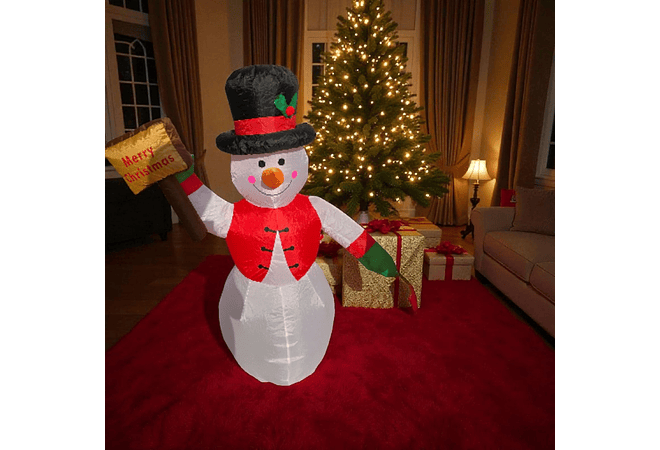 1.20 MTS INFLABLE MUÑECO DE NIEVE  MOD# SD134-39IW ☃️