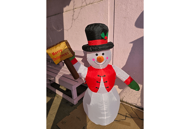 1.20 MTS INFLABLE MUÑECO DE NIEVE  MOD# SD134-39IW ☃️