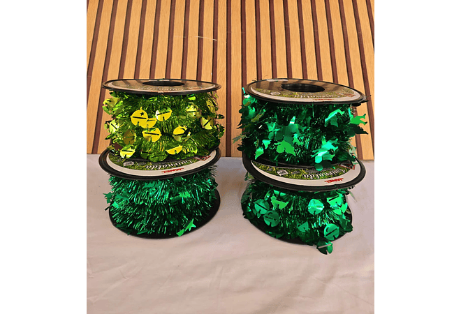 20 MTS ROLLO DE ESCARCHA VARIOS COLORES  Y MODELOS🎄🥳🎅🏻✨