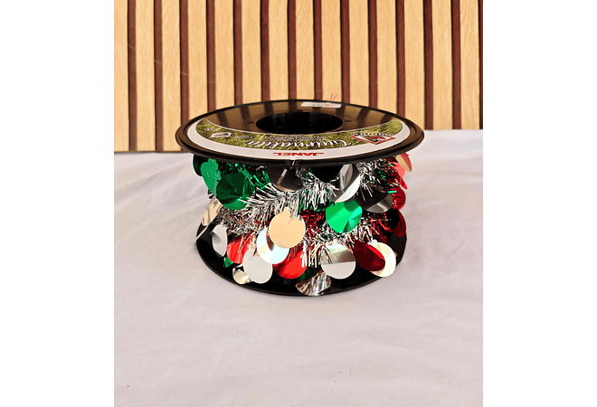 20 MTS ROLLO DE ESCARCHA VARIOS COLORES  Y MODELOS🎄🥳🎅🏻✨