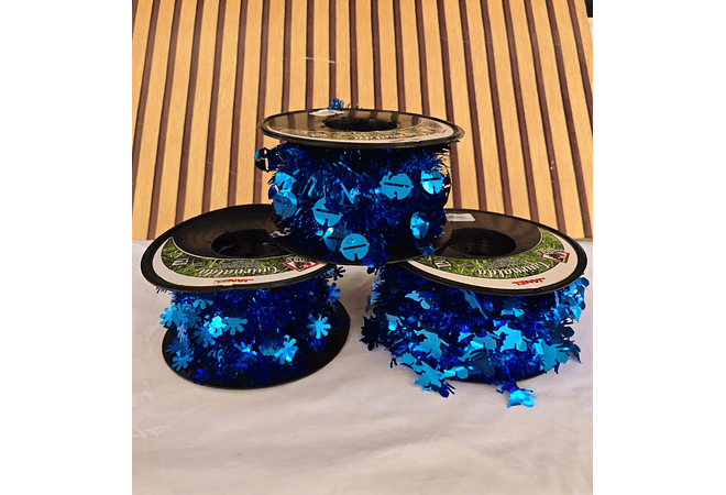 20 MTS ROLLO DE ESCARCHA VARIOS COLORES  Y MODELOS🎄🥳🎅🏻✨