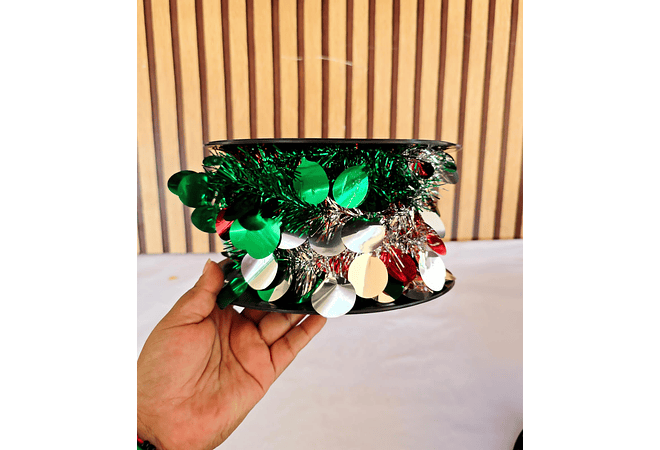 20 MTS ROLLO DE ESCARCHA VARIOS COLORES  Y MODELOS🎄🥳🎅🏻✨