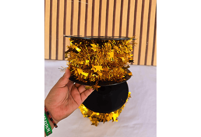 20 MTS ROLLO DE ESCARCHA VARIOS COLORES  Y MODELOS🎄🥳🎅🏻✨