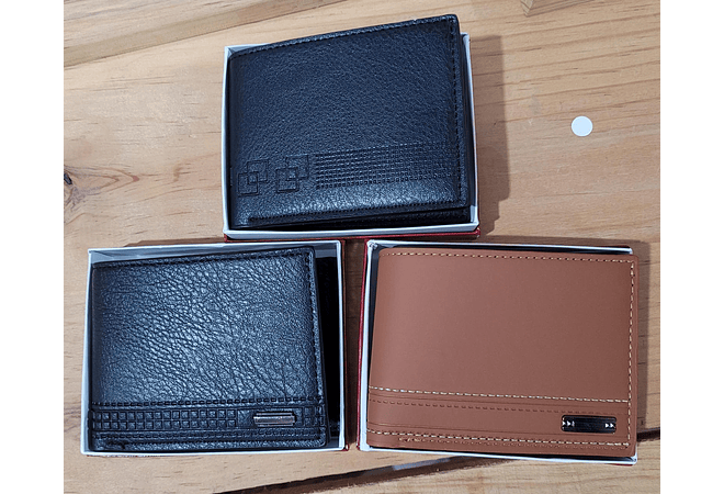 CARTERA PARA CABALLERO CON CAJITA AL AZAR MOD#ZPP-3
