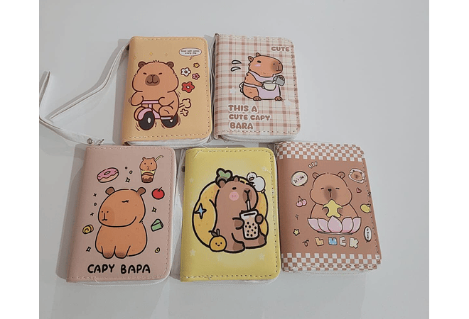 CARTERITA/MONEDERO DISEÑO CAPIBARA MOD# WFF-6