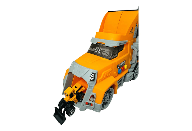 JUGUETE TRAILER CON CARRITOS DE CONSTRUCCIÓN (CON MÚSICA)MOD# TN-12708B🚛