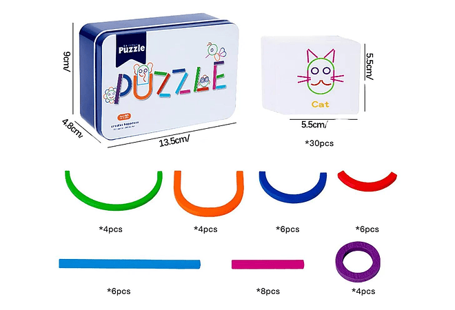 ROMPECABEZAS DIDÁCTICO EDUCATIVO (PUZZLE) MOD# QM-115