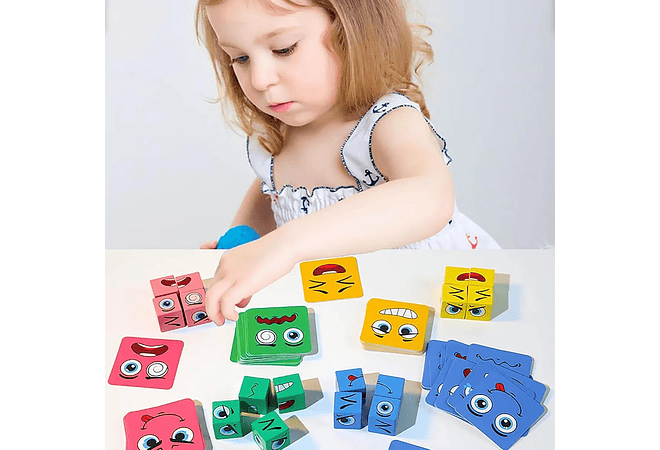 JUEGO DIDÁCTICO MÁGICO FORMA CARAS MOD# QM-508