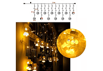 3 MTS CASCADA DE ESFERAS GRANDES COLORES O CÁLIDA MODEL #CLDT-03C O CLDT-03N