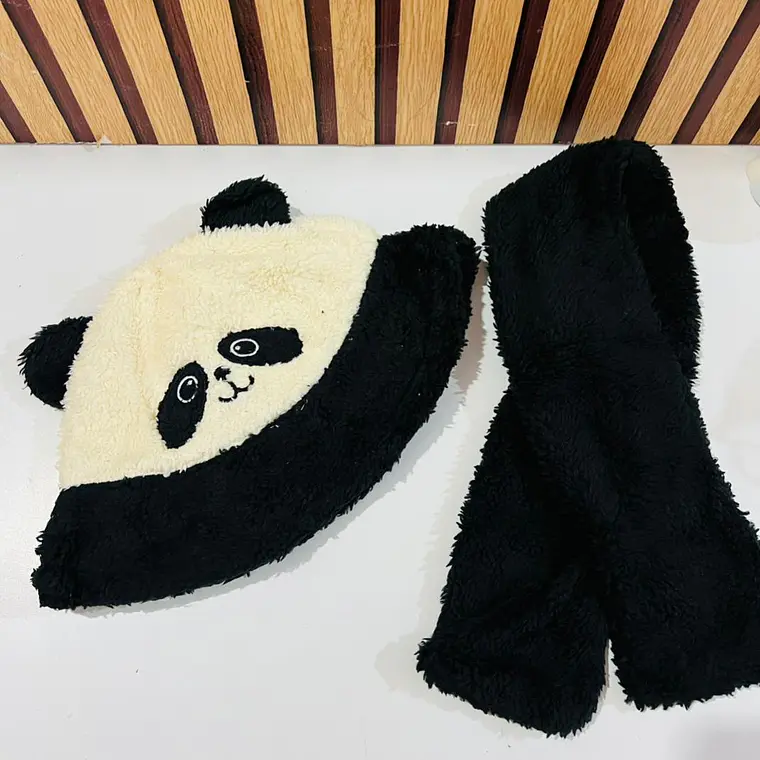 SOMBRERITO CON BUFANDA PARA NIÑOS 3D ANIMALITOS MOD# 711 6