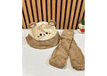 SOMBRERITO CON BUFANDA PARA NIÑOS 3D ANIMALITOS MOD# 711