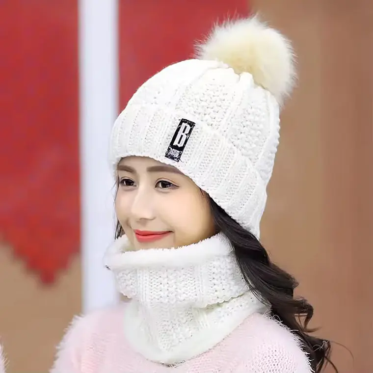 GORRO CON BUFANDA JUVENIL/ADULTO DAMA MOD# 706 🧣 5
