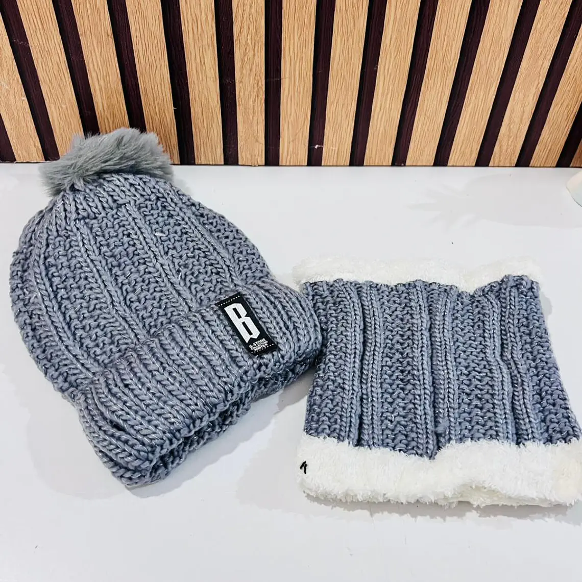 GORRO CON BUFANDA JUVENIL/ADULTO DAMA MOD# 706 🧣 7