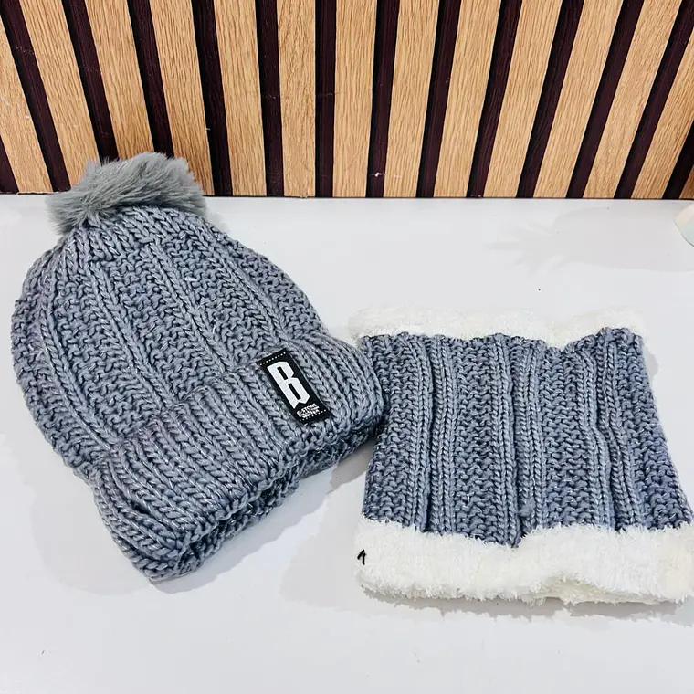 GORRO CON BUFANDA JUVENIL/ADULTO DAMA MOD# 706 🧣 7