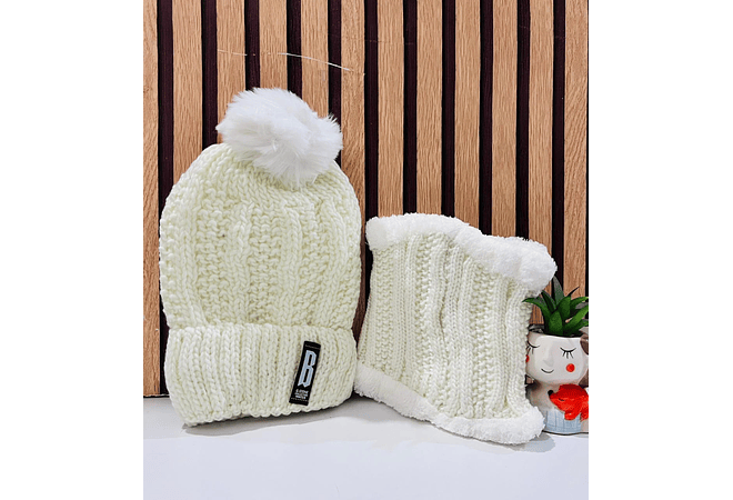 GORRO CON BUFANDA JUVENIL/ADULTO DAMA MOD# 706 🧣