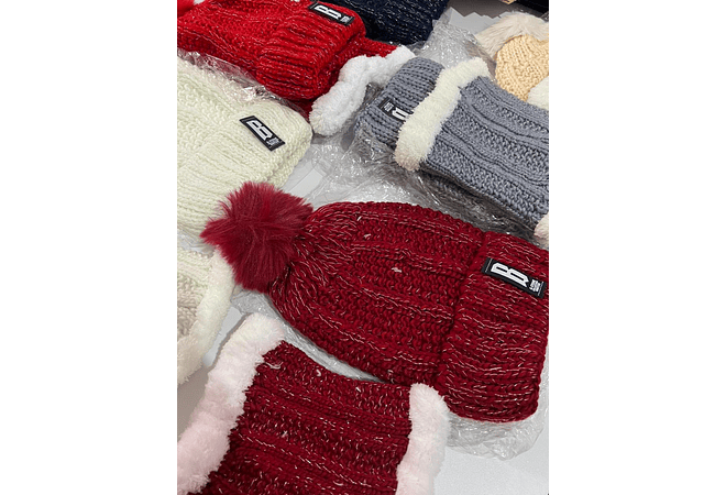 GORRO CON BUFANDA JUVENIL/ADULTO DAMA MOD# 706 🧣