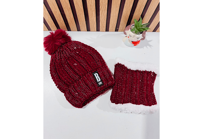 GORRO CON BUFANDA JUVENIL/ADULTO DAMA MOD# 706 🧣