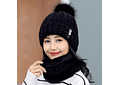 GORRO CON BUFANDA JUVENIL/ADULTO DAMA MOD# 706 🧣