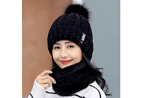 GORRO CON BUFANDA JUVENIL/ADULTO DAMA MOD# 706 🧣