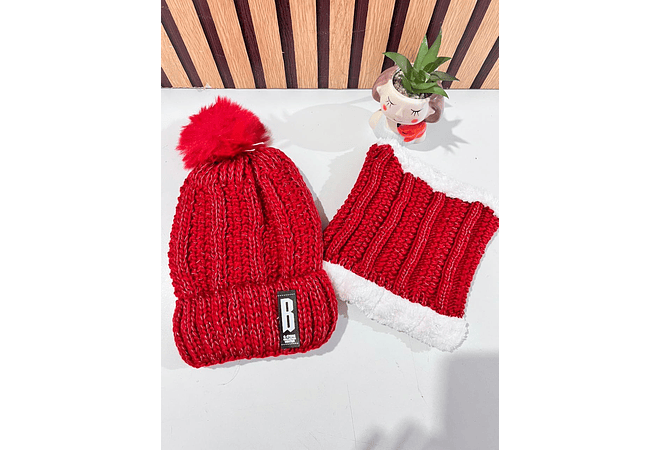 GORRO CON BUFANDA JUVENIL/ADULTO DAMA MOD# 706 🧣