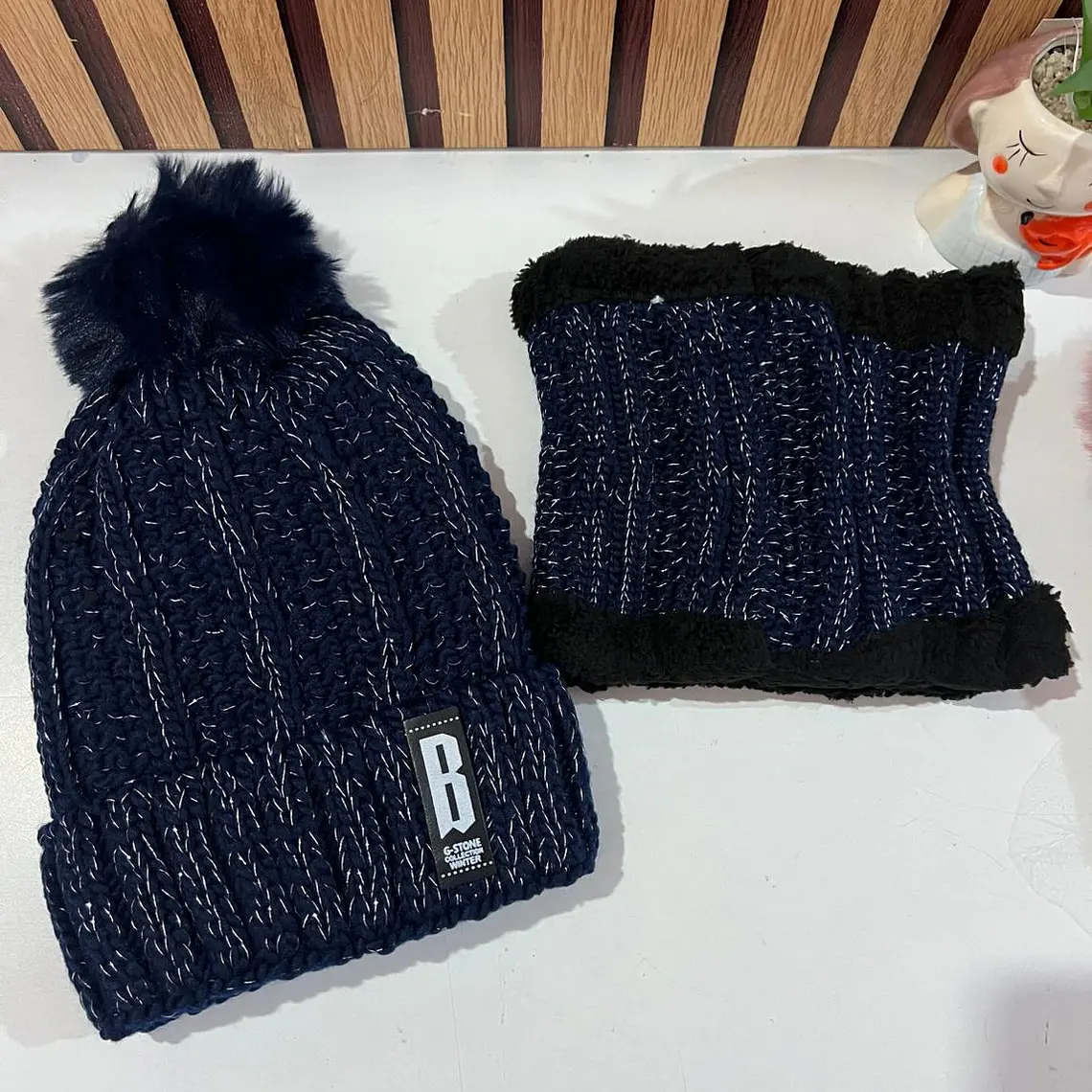 GORRO CON BUFANDA JUVENIL/ADULTO DAMA MOD# 706 🧣 14