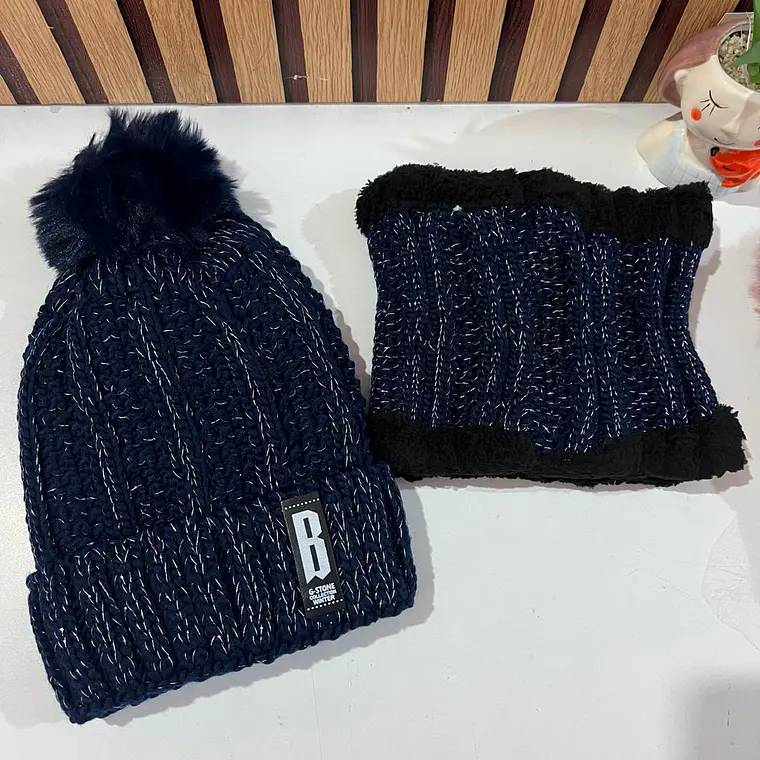 GORRO CON BUFANDA JUVENIL/ADULTO DAMA MOD# 706 🧣 14