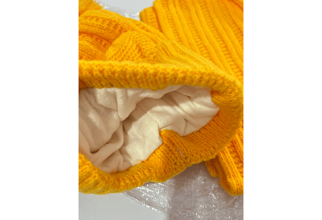 GORRO INFANTIL CON POMPÓN Y BUFANDA DISEÑO OSITO 3D MOD# 700