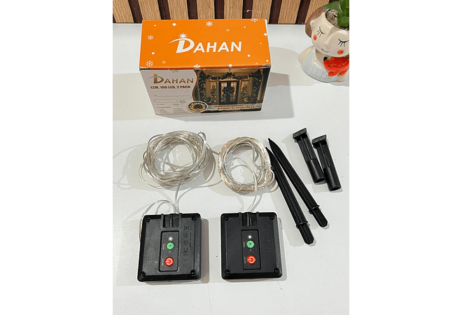 12 MTS DÚO SOLAR SERIE DE LUZ  DE COLORES DE ALAMBRE DE COBRE