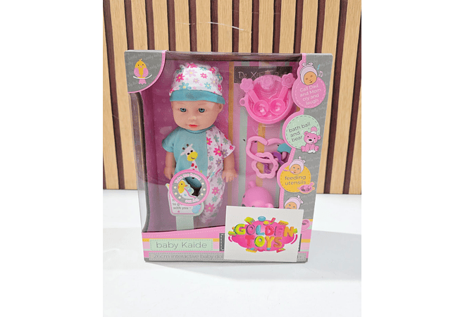 NENUCO BEBÉ CON ACCESORIOS Y SONIDO (BABY KAIDE) MOD# GTS614