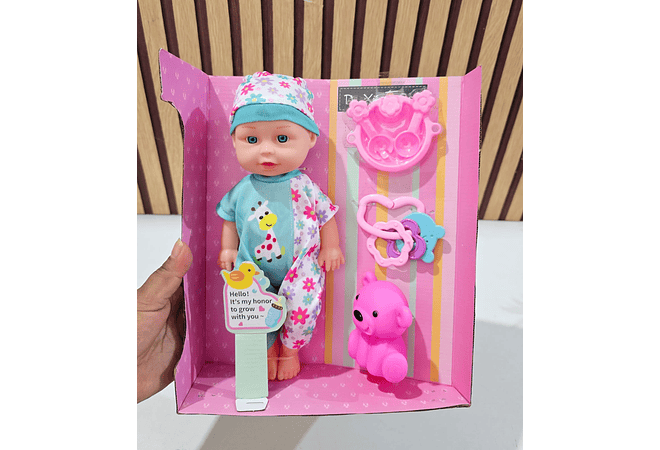 NENUCO BEBÉ CON ACCESORIOS Y SONIDO (BABY KAIDE) MOD# GTS614