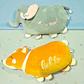 PELUCHE ALMOHADA CON FRAZADA (ELEFANTE O PERRITO) MOD#328AER Y L95-328H 🐕 🐘 - Miniatura 1