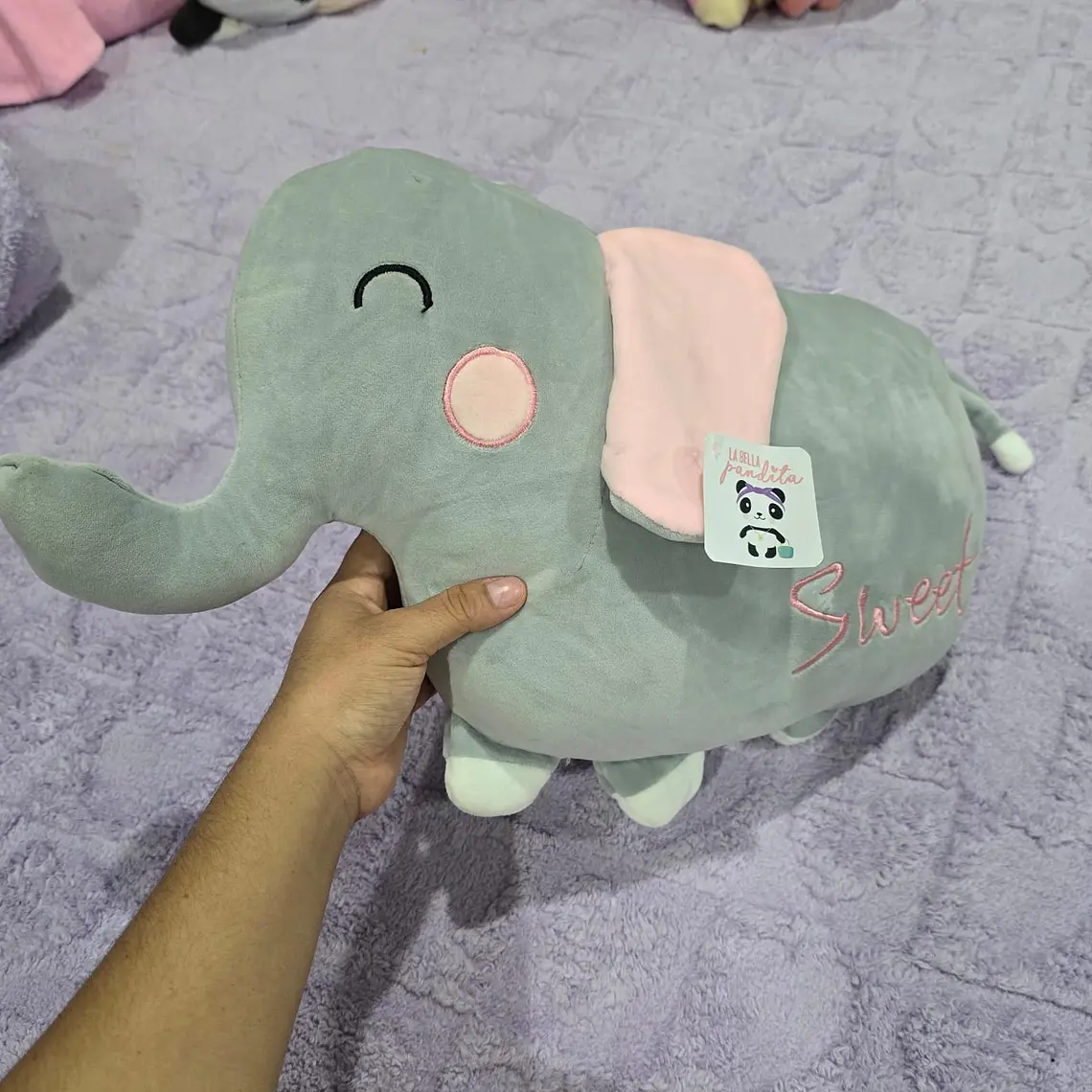 PELUCHE ALMOHADA CON FRAZADA (ELEFANTE O PERRITO) MOD#328AER Y L95-328H 🐕 🐘 4