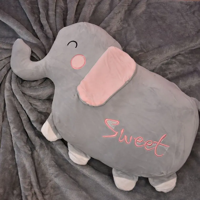 PELUCHE ALMOHADA CON FRAZADA (ELEFANTE O PERRITO) MOD#328AER Y L95-328H 🐕 🐘 5