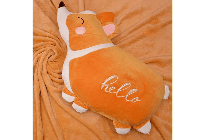 PELUCHE ALMOHADA CON FRAZADA (ELEFANTE O PERRITO) MOD#328AER Y L95-328H 🐕 🐘