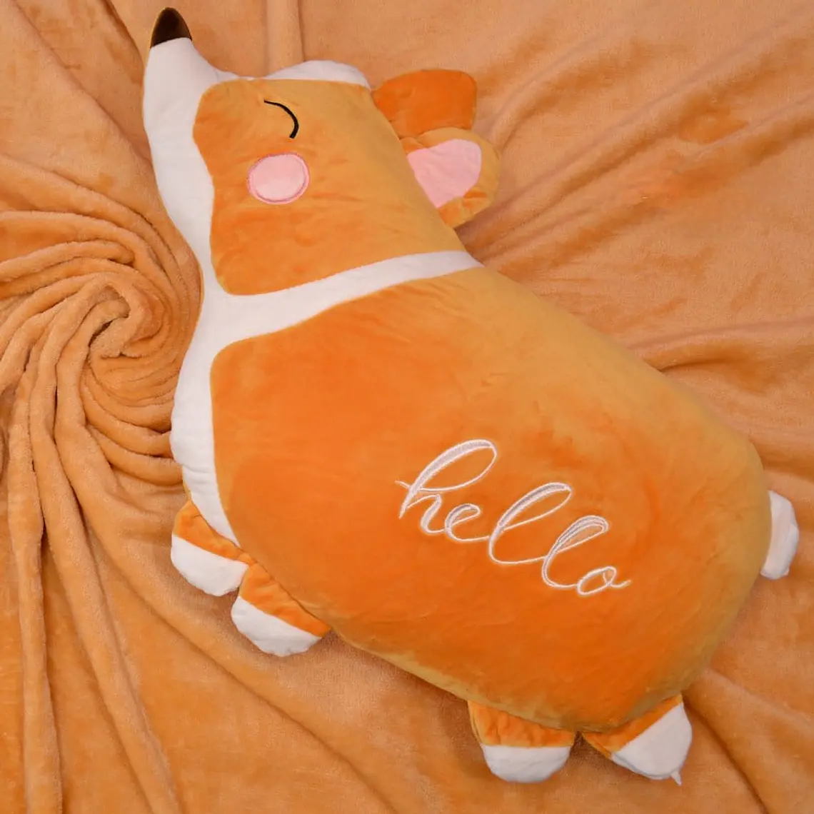 PELUCHE ALMOHADA CON FRAZADA (ELEFANTE O PERRITO) MOD#328AER Y L95-328H 🐕 🐘 7