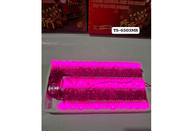 10 MTS SERIE MÚSICAL LUZ CÁLIDA, BLANCA, AZUL O ROSA MOD# TS-6503MB, MCAL,MAY,MR O MC