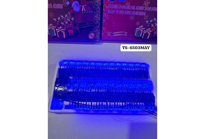10 MTS SERIE MÚSICAL LUZ CÁLIDA, BLANCA, AZUL O ROSA MOD# TS-6503MB, MCAL,MAY,MR O MC