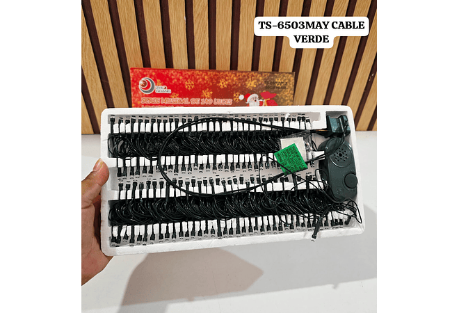 10 MTS SERIE MÚSICAL LUZ CÁLIDA, BLANCA, AZUL O ROSA MOD# TS-6503MB, MCAL,MAY,MR O MC