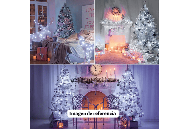 17 MTS SERIE SOLAR COLOR BLANCA (300 LUCES) MOD# TS-11603B ☃️❄️