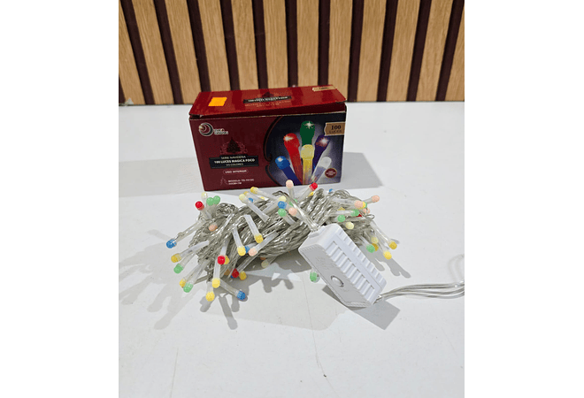 7 MTS SERIE NAVIDEÑA DE COLORES (CON 100 FOQUITOS)MOD# TS-1015C