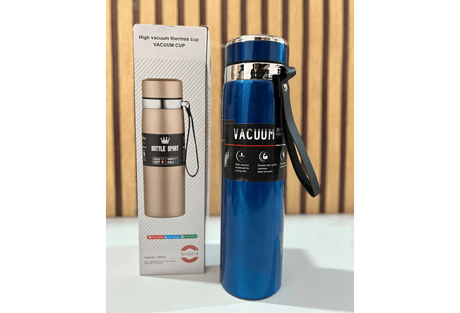 TERMO VACUUM DE 1000 ML/COLORES METÁLICOS MOD # 1803